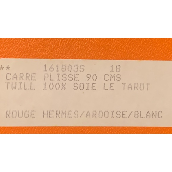 Hermès “Le Tarot” Carre Plisse Scarf R A R E!!! - Picture 9 of 13